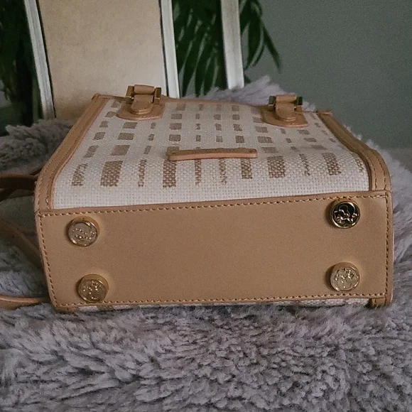 Spartina 449 Beige and Tan Crossbody Satchel - Picture 4 of 10